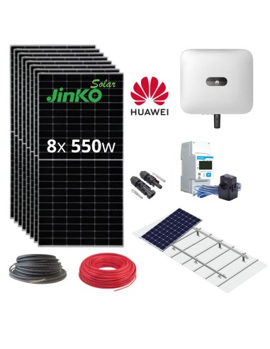 Kit solar conexion a red monofasico Huawei 5000W 25000Whdia