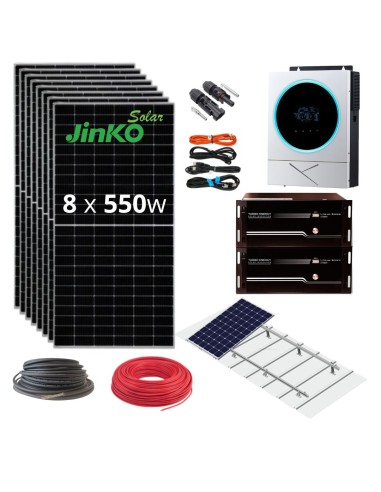 Kit Solar Fotovoltaico Aislada 12V 2275Whdia - Tecsol Energy