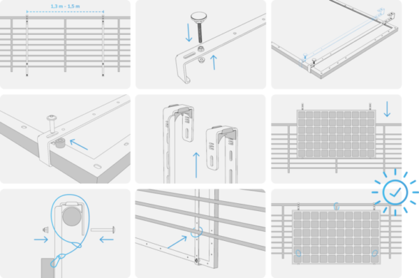 Instalación solar doméstica, Balcon Easy Solar 400W – smeets philippe